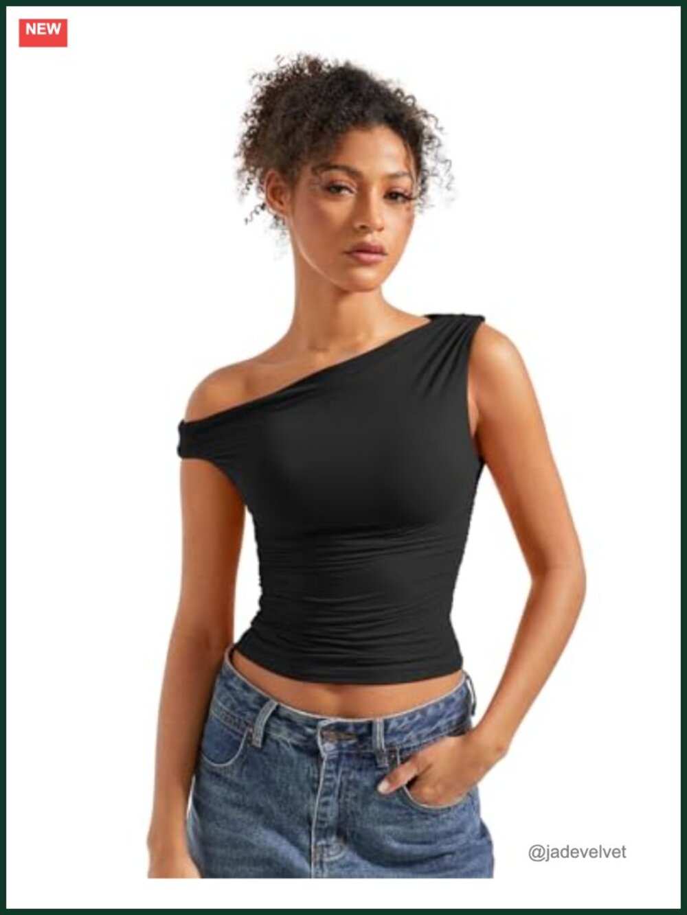 Off Shoulder Sleeveless Fitted Tank Top Y2K Sexy Going Out Shirt